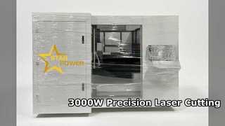 เครื่องตัดเลเซอร์ไฟเบอร์ 3000W การตัดโลหะที่มีความแม่นยำสูง