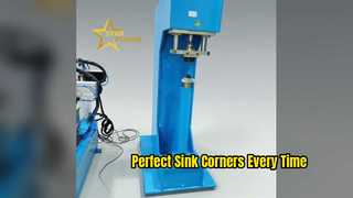 เครื่องกดมุมไฮดรอลิก StainlessMatic 380V สำหรับอ่างล้างจาน