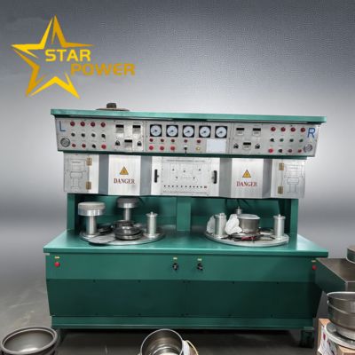 ราคาดี Dual-Station Aluminum Brazing Machine for Cookware 580-620°C 0.3-3 MPa ออนไลน์
