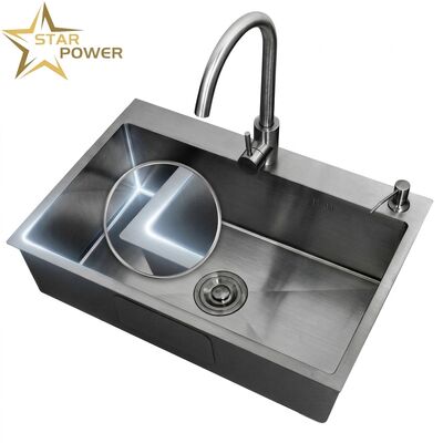 ราคาดี 20 Inch Drop-In Single Bowl Bar Kitchen Sink SUS304 20 Gauge with Basket Strainer ออนไลน์