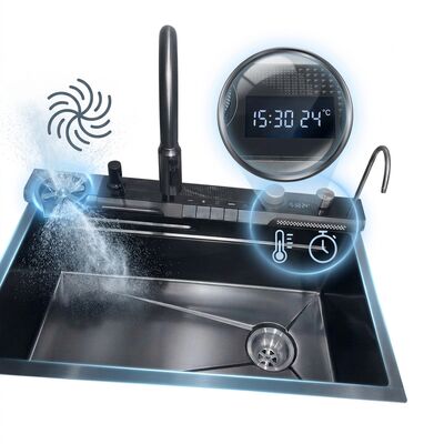 ราคาดี 23 Inch Drop-In Single Bowl Kitchen Sink SUS304 18 Gauge with Faucet Hole ออนไลน์