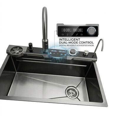 ราคาดี 32 Inch Undermount Double Bowl Kitchen Sink 50/50 SUS304 16 Gauge with Bottom Grids ออนไลน์