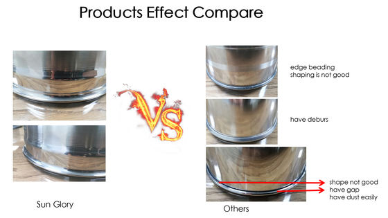 สายการผลิตเครื่องครัว Edge Cutting Trimming and Beading Crimping Machine