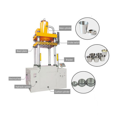 เครื่องกดหม้อโลหะน้ำมันไฮดรอลิกพร้อมใบรับรอง SGS ISO