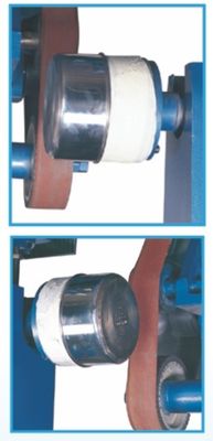 คุณภาพสูง Double Head Abrasive Belt Machine Outer Sanding Machine เครื่องเคลือบเครื่องจักรสําหรับ Metal Ware