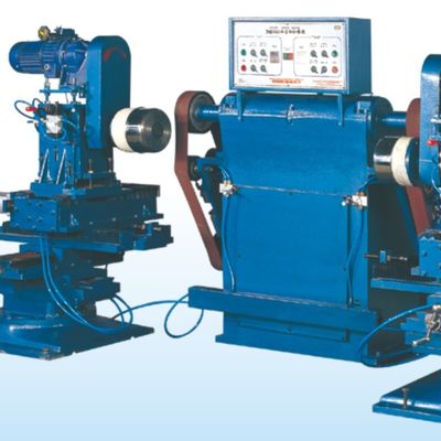 คุณภาพสูง Double Head Abrasive Belt Machine Outer Sanding Machine เครื่องเคลือบเครื่องจักรสําหรับ Metal Ware