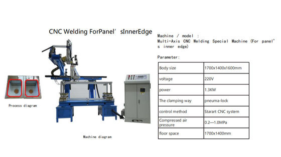 อัตราการทํางานสูงหลายแกน CNC เครื่องเชื่อมขอบภายในพิเศษสําหรับอุตสาหกรรม