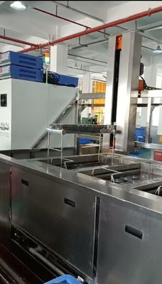 อุปกรณ์ทําความสะอาดและเปียกอุตสาหกรรมด้วยเทคโนโลยี Ultrasonic สําหรับชิ้นส่วนโลหะที่ซับซ้อน