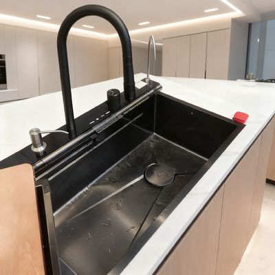 800 มิลลิเมตร ช่องล้างส้วมสแตนเลสสเตนเลส 2 ช่อง พร้อมฟินิชช์แปรง, แพดลดเสียง, และระบายน้ําด้านหลัง