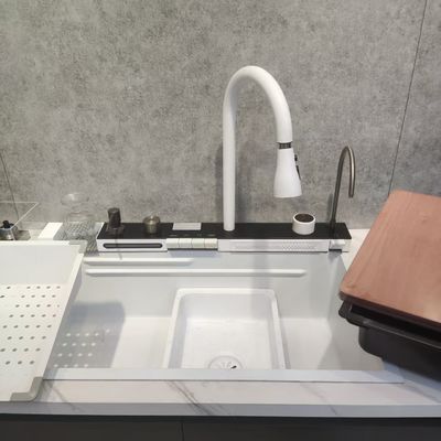 ผลิตด้วยมือ Bionic ลอกหญ้า ผล Nano Oleophobic Single/Double Bowl Sink