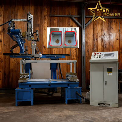 เครื่องเชื่อมแบบ CNC แบบอัตโนมัติขนาดสี่ด้านที่มีประสิทธิภาพสูง พร้อมการเชื่อมโยงสัญจร 4 แกนและการควบคุมการหลอมแบบแม่นยําสําหรับแผ่น 0.8-4.0 มิลลิเมตร