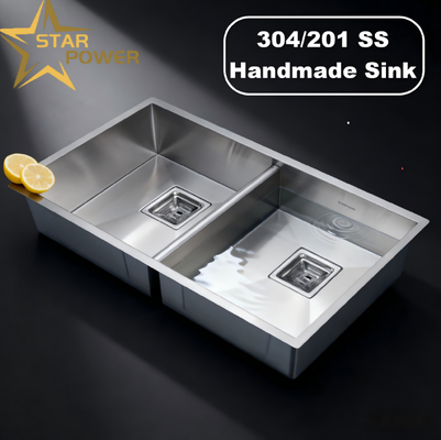 ราคาดี Undermount & Top Mount รองรับมือทําด้วยปืน PVD ถักสระครัวกันคราบ ด้วยสแตนเลสประเภทอาหาร 304/316 ความลึกของถังที่กําหนดเอง ออนไลน์