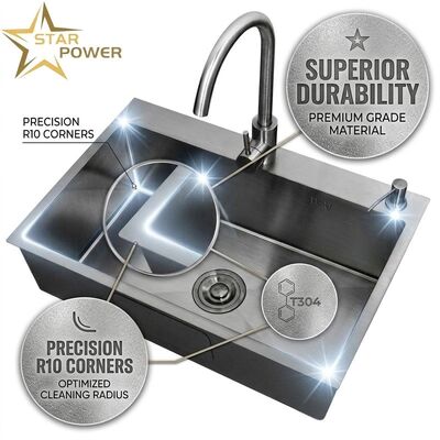 ราคาดี 15 Inch Round Undermount Bar Sink SUS304 20 Gauge Stainless Steel with Basket Strainer online