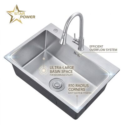 ราคาดี 16 Inch Round Undermount Bar Sink SUS304 18 Gauge Stainless Steel with Basket Strainer online